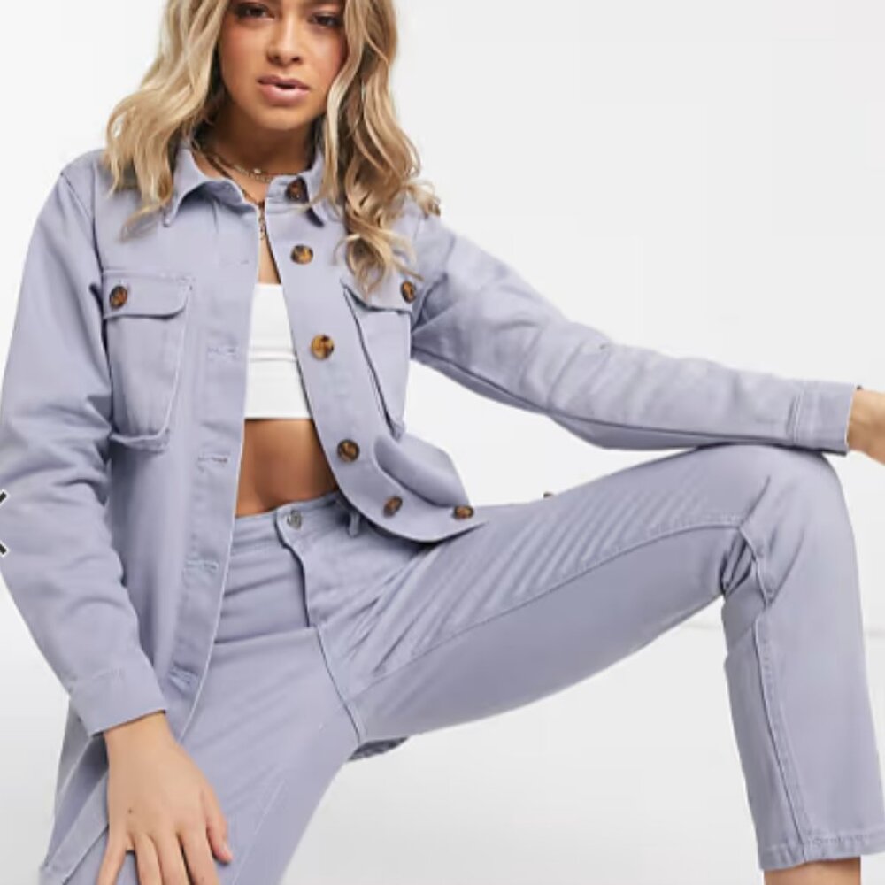 Missguided co-ord denim shirt